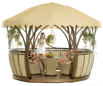 wooden arbours