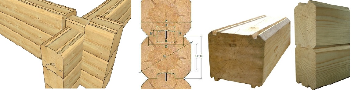 Ease of assembling houses from such a beam, a good aesthetic appearance.